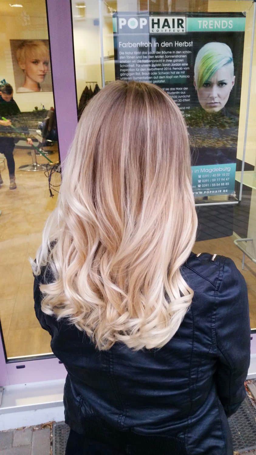 Balayage In The Half Moon Technique Pophair