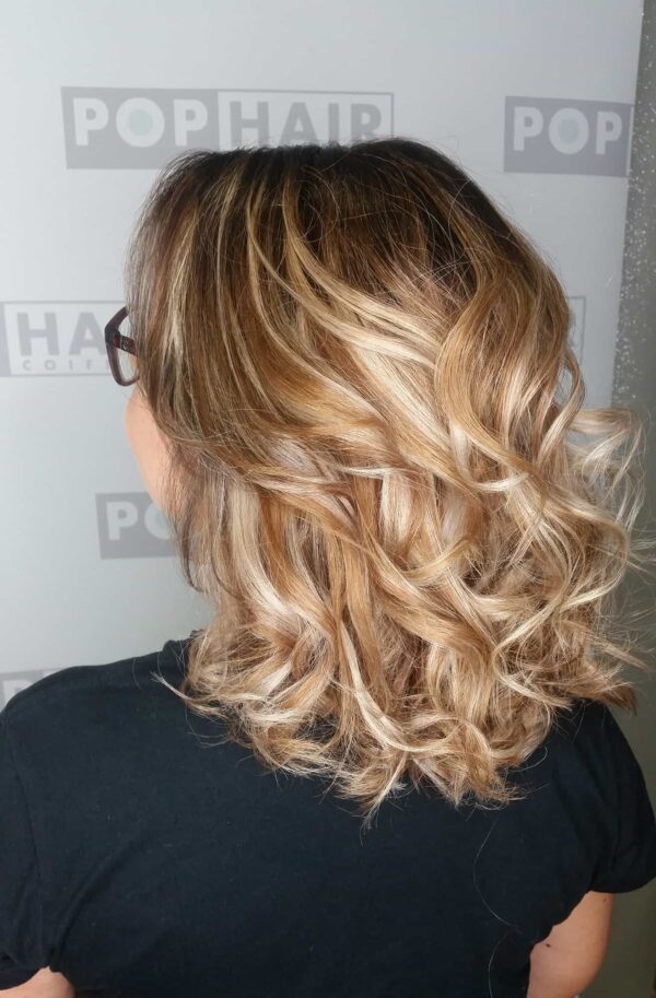 Kontrastreiches Balayage dank Color-Off