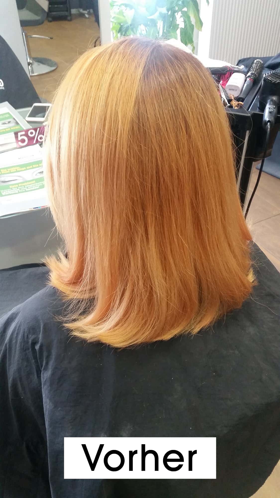 Rote haare blonde strähnen