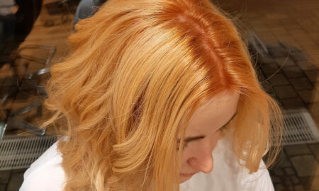 Şeftali tonlu kadın saç modeli-e1635756667927-450x270
