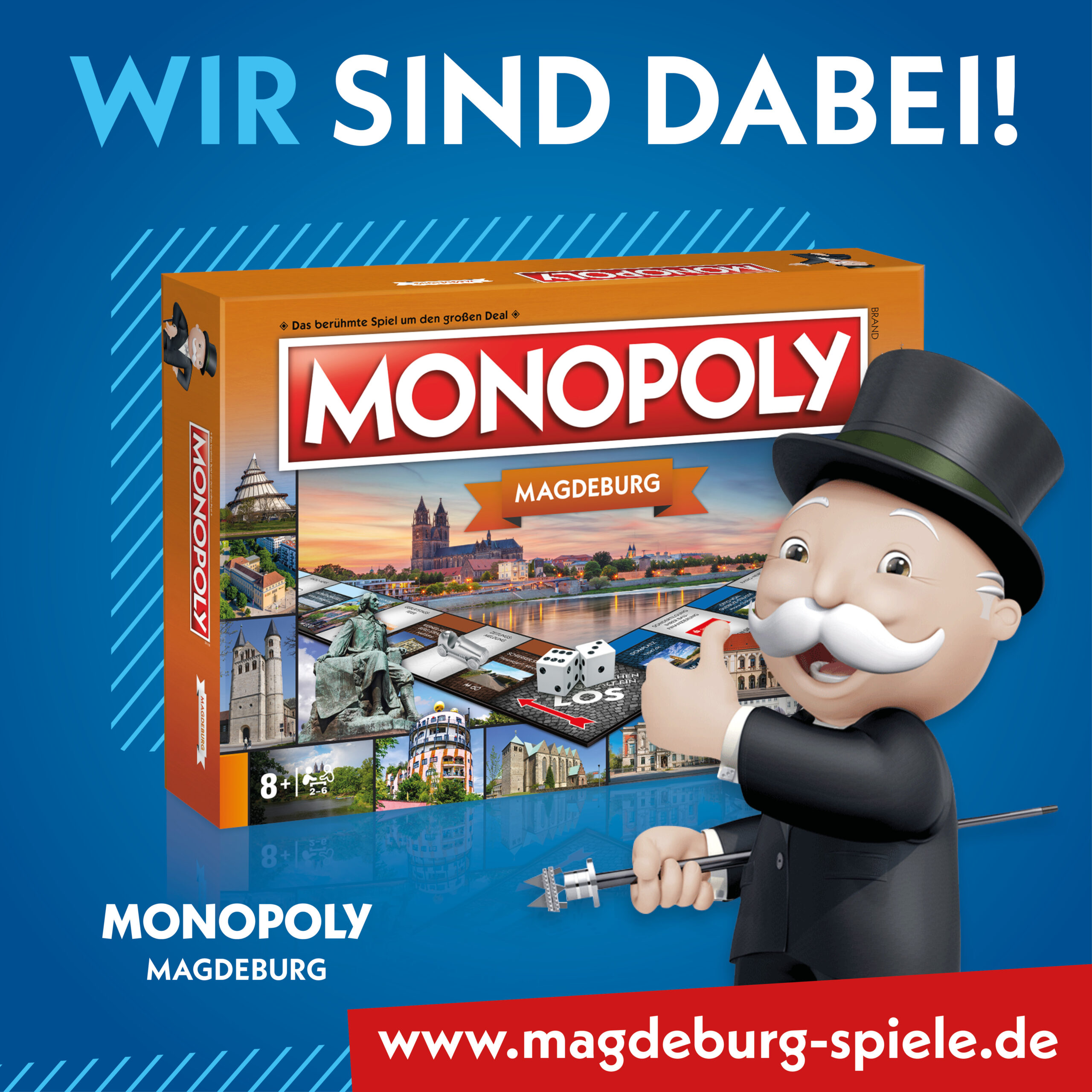 Gewinnen Sie jede Woche ein Monopoly-Magdeburg-Spiel!
