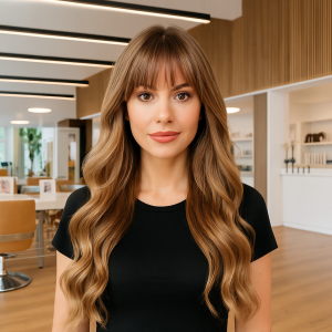 Junge Frau mit Haarverlänger bei POPHAIR Magdeburg Altstadt